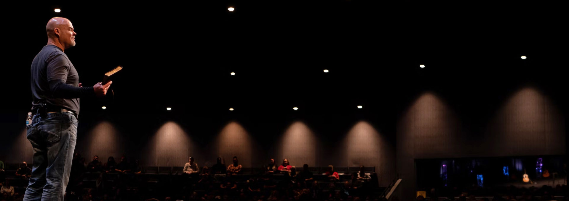 Church community worship service